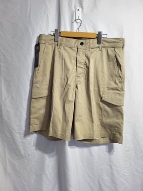 Lee Men's Khaki Cargo Shorts - Classic Comfort, Size 34